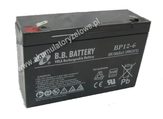 B.B. Battery BP 12-6