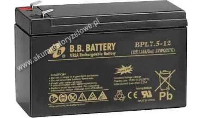 B.B. Battery BPL 7.5-12