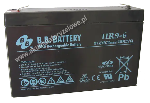 B.B. Battery HR 9-6
